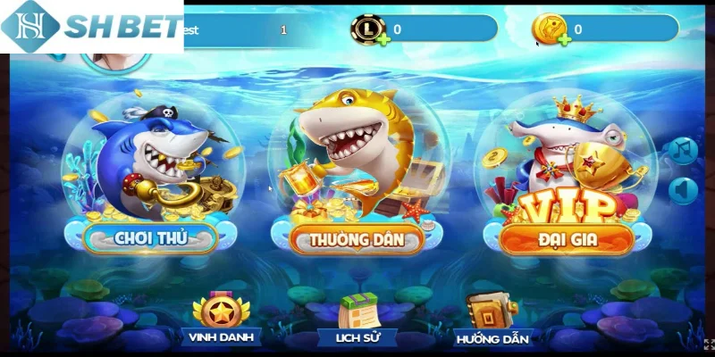 Các loài cá trong game săn cá vô cùng đa dạng